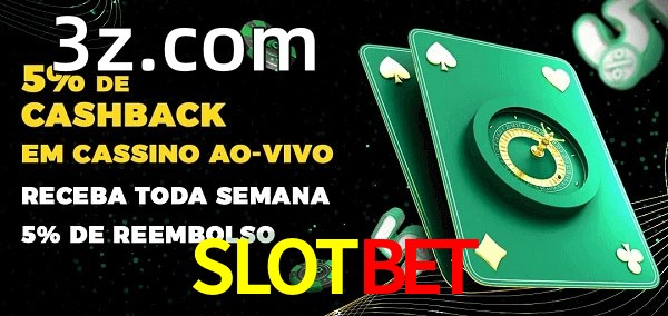 Promoções do cassino ao Vivo SLOTBET